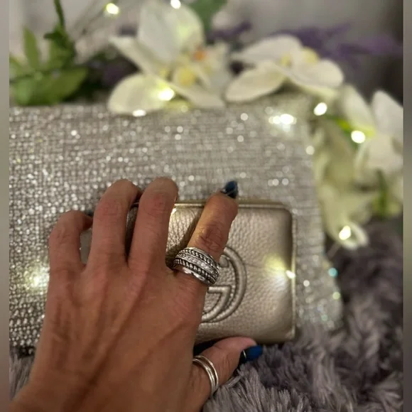 ๐ฅ LIA SOPHIA.One of their most gorgeous rings w/Crystals & Rope detailing.Size 8 - Picture 7 of 12